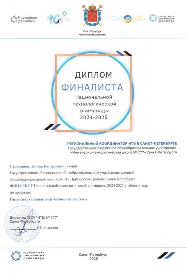 НТО Стремянов Леонид 10л 2024-25 (Левшенкова Е.В.)